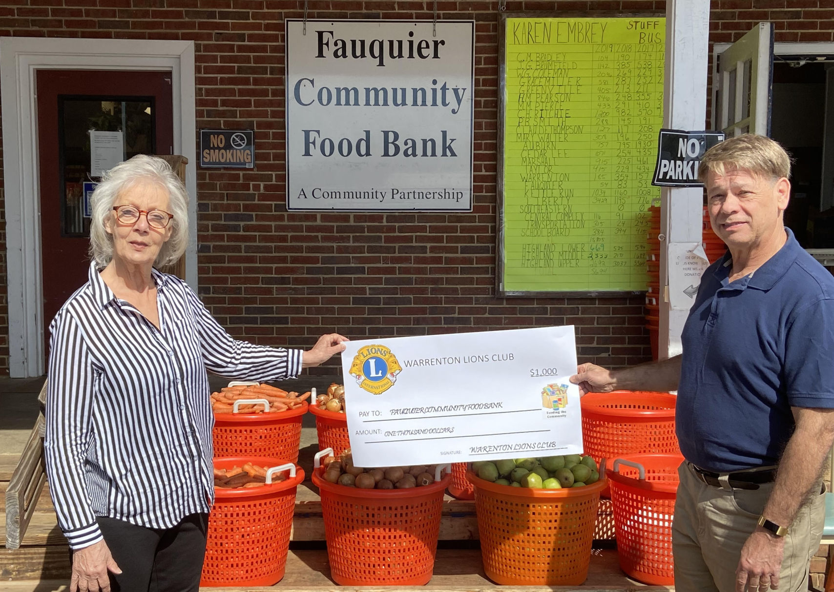 Lions club donation